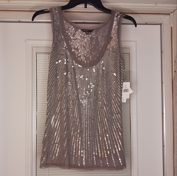 Chaudry Tops - 2 for $15 - NWT Chaudry Gray/Silver Tank Top Size Medium